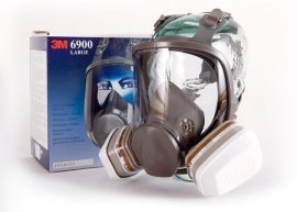 3M 6800 Teljes álarc aktívszenes szűrővel és ffp3-as részecskeszűrővel 