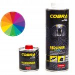   Cobra Bedliner rücskös extrém bevonat, platófesték SZÍNEZHETŐ 800ml edzővel RAL színekben